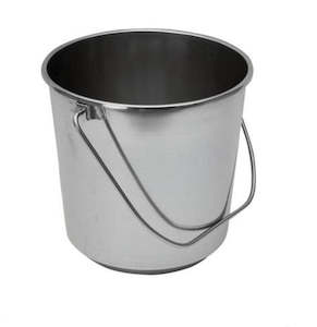Buckets: Bucket 8 Lit, Stainless Steel