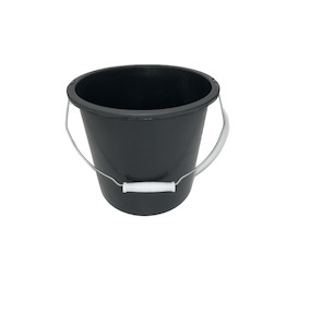 Buckets: Bucket, with Wire Handle, 9 Lit, Black