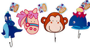 Bedroom Accessories: Childrens Character Wall Hooks