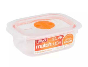 End Of Line Decor Kitchenware: Decor RealSeal,Match Up, 250ml Oblong, Orange