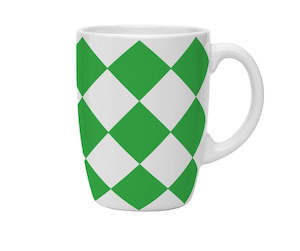 5 Clearance: Kates Green Diamond Mug