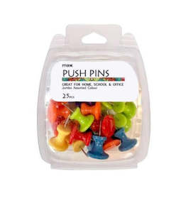 Stationary: Max Brand Jumbo Push Pins 25pk