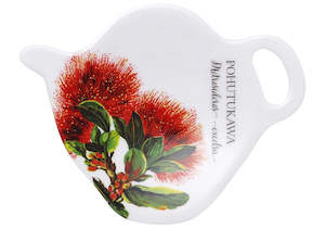 Flowers of NZ Pohutukawa Tea Bag Holder
