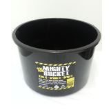 Buckets: Mighty Bucket 13 Lit Black with Wire Handle