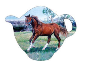 5 Clearance: Tea Bag Holder, Beauty of Horses Cantering Spirit