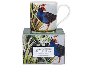City Mug, NZ Bird & Flora Pukeko