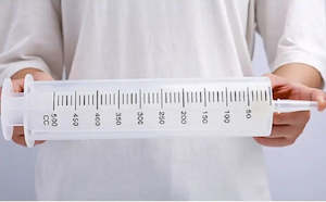 First Aid: Transparent Syringe, 500ml
