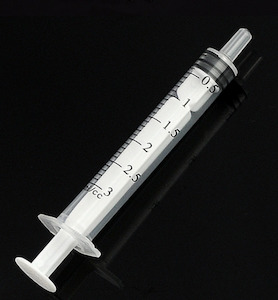 First Aid: Transparent Syringe, 3ml