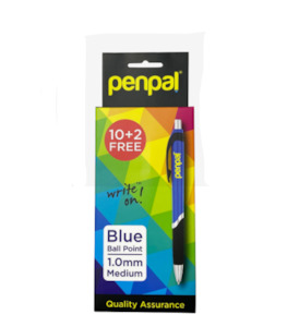 Penpal 10+2 Free Blue Ball Point 1.0 Medium Pen