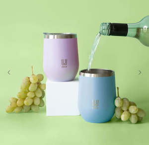 Decor: Décor® Double Wall Reusable Wine & Coffee Cup – 350ml (Assorted Colors)