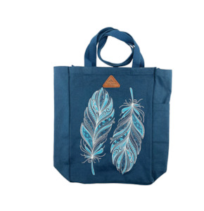 Kia Kaha Feather Canvas Bag