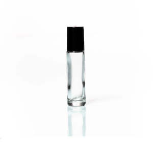 Cosmetic Pharmaceutical Containers: Clear Petra Glass Roller, Bottle 10ml W Lid