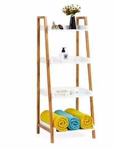 Storage: Bamboo 4 Tier A Frame Tray Shelf