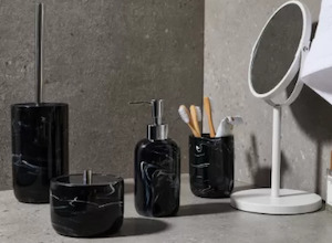 Bathroom: Soap Dispenser Black Marble
