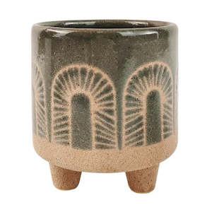 Garden: Avi Planter with Legs Blue Sand