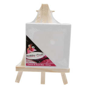 Arts Crafts: Canvas & Easel Mini 7x7cm