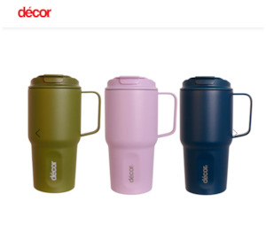 Decor: Décor® XL Coffee Mug Double Walled Stainless Steel 600ml