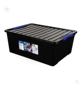 Sistema 60L Storage Bin & Lid, Black
