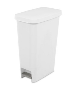 Rubbish Bins: Sterilite StepOn Wastebasket 42L White