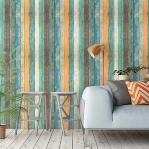 Home Decorating Interior Design: Adhesive Wood Grain Self-Adhesive Wall Paper/Cupboard Liner 45cm Wide