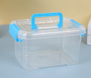 Storage: Food Grade Clear Container W Handle Lid