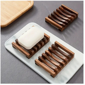 Bathroom: Soap Saver / Holder Natural Dark 114x70x20mm