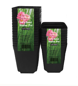 Garden: Seed Starter Pot 7.5x7.5x8cm 24Pcs