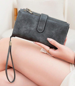 Clothing: Women's Double Zip Wallet W RFID Protection