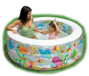 Pool Se: Intex Aquarium Pool with Inflatable Floor (152cm x 56cm / 60" x 22")