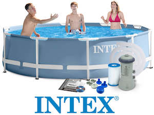 Intex Prism Frame Round Pool Set 12ft (366cm x 76cm / 12ft x 30in)