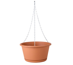 Decor Garden 1: Décor Evergreen Hanging Plant Pot – 284mm (Terracotta)