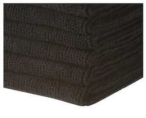 Filta Commercial Microfibre Cloth Black 40x40cm Pack of 10