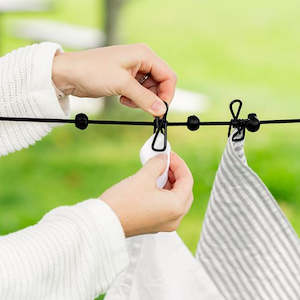 Pegs Galore: Seymours Anywhere Clothesline 12 PVC Pegs