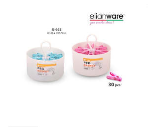 Pegs Galore: Peg Basket With Pegs 30pcs