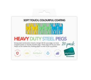 Seymours PVC Coated Steel Pegs 20 Pack