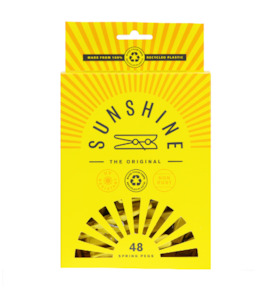 Pegs Galore: Sunshine Pegs, 48 Pack Yellow