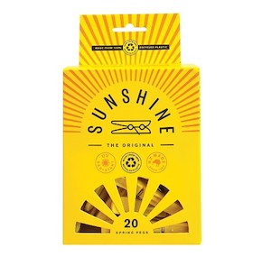 Pegs Spring 20 Pack Sunshine Pegs Yellow