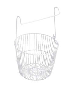 Pegs Galore: LTW Peg Basket, Round, White