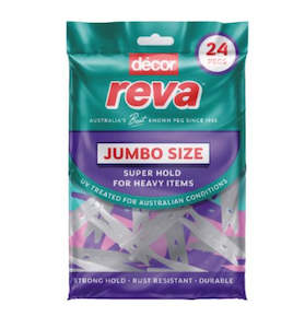 Décor Reva Superhold Pegs 24 Pack Asstd