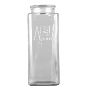 Agee 2.4l Embossed Jar And Lid