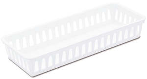 Storage Tray Slim White