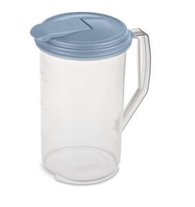 Brand Sterilite: Sterilite Ultra Seal Round Jug 1.9L - Clear/Wash Blue