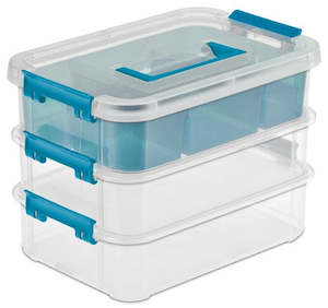 Brand Sterilite: Stack & Carry 3-Layer Handle Box
