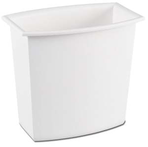 Sterilite Waste Bin 7.6L – White / Black