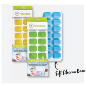 Ice Cube Tray With Lid & Silicone Base