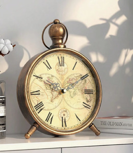 Home Decorating Interior Design: European Retro Iron Clock