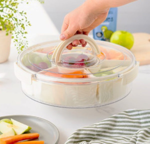 Kates Glass Kitchen: Kates Snack & Serve Box Round W Handles