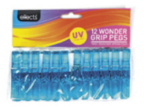 Pegs Galore: Wonder Grip Spring Pegs 12 pack
