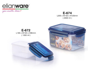 Kitchen: Ezy-Lock Container Rectangular