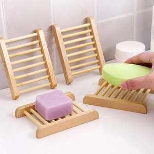 Soap Saver / Holder Natural Bamboo Light